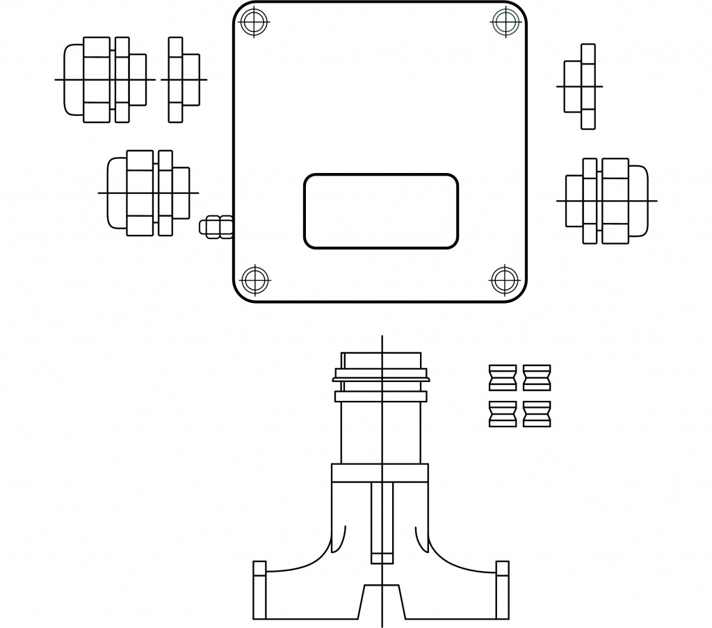 Схема коробки соединительной РТВ601