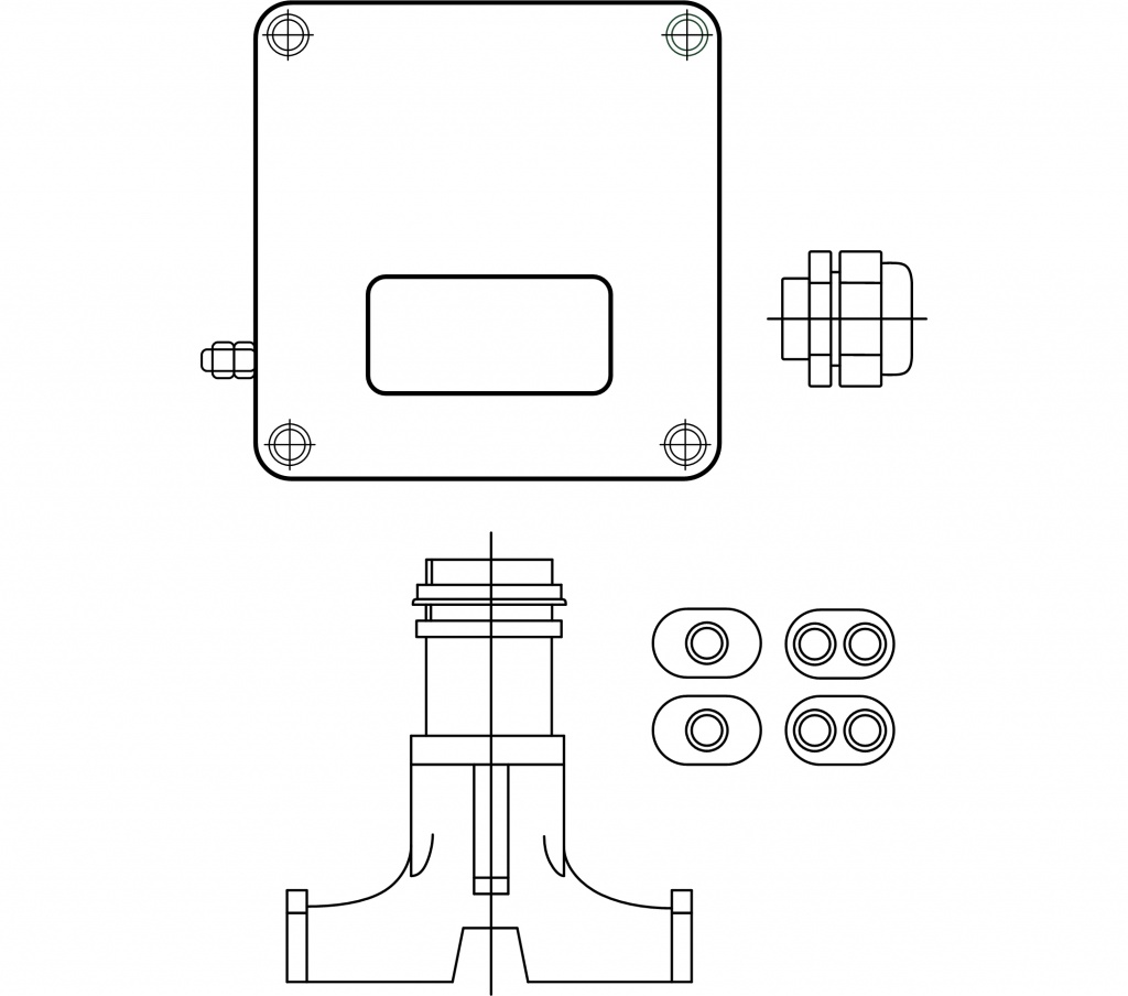 Схема коробки соединительной РТВ405