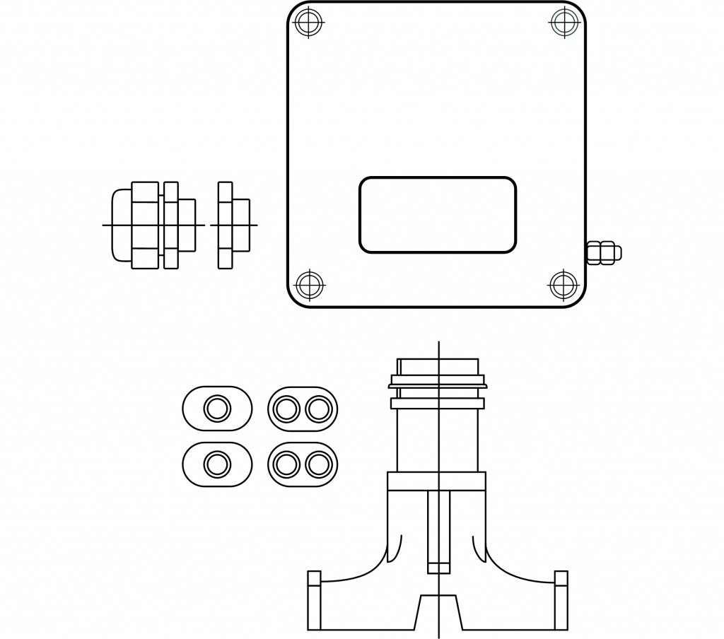 Схема коробки соединительной РТВ605